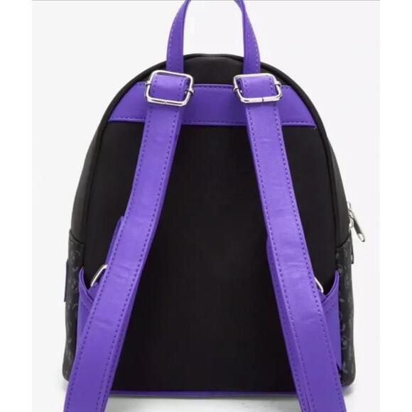 Loungefly NBC Jack & Sally Pumpkin Frame Backpack NWT - Picture 3 of 5